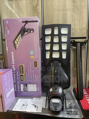 UBOX Double Lens Solar Street Light Camera With Sim Card High Quality