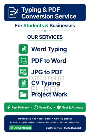 Typing & PDF Conversion Service - Students - PH