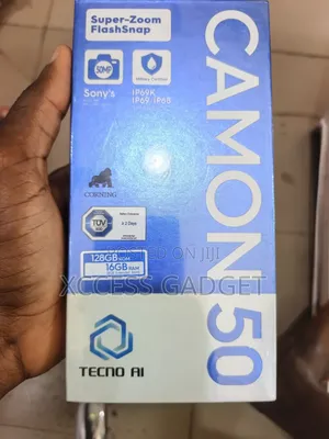 New Tecno Camon 50 256 GB Black
