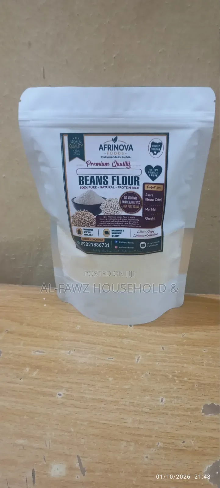 Well Dehydrated Beans Flour