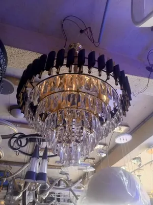 Luxury LED Crystal Chandelier – Modern Gold Ceiling Light