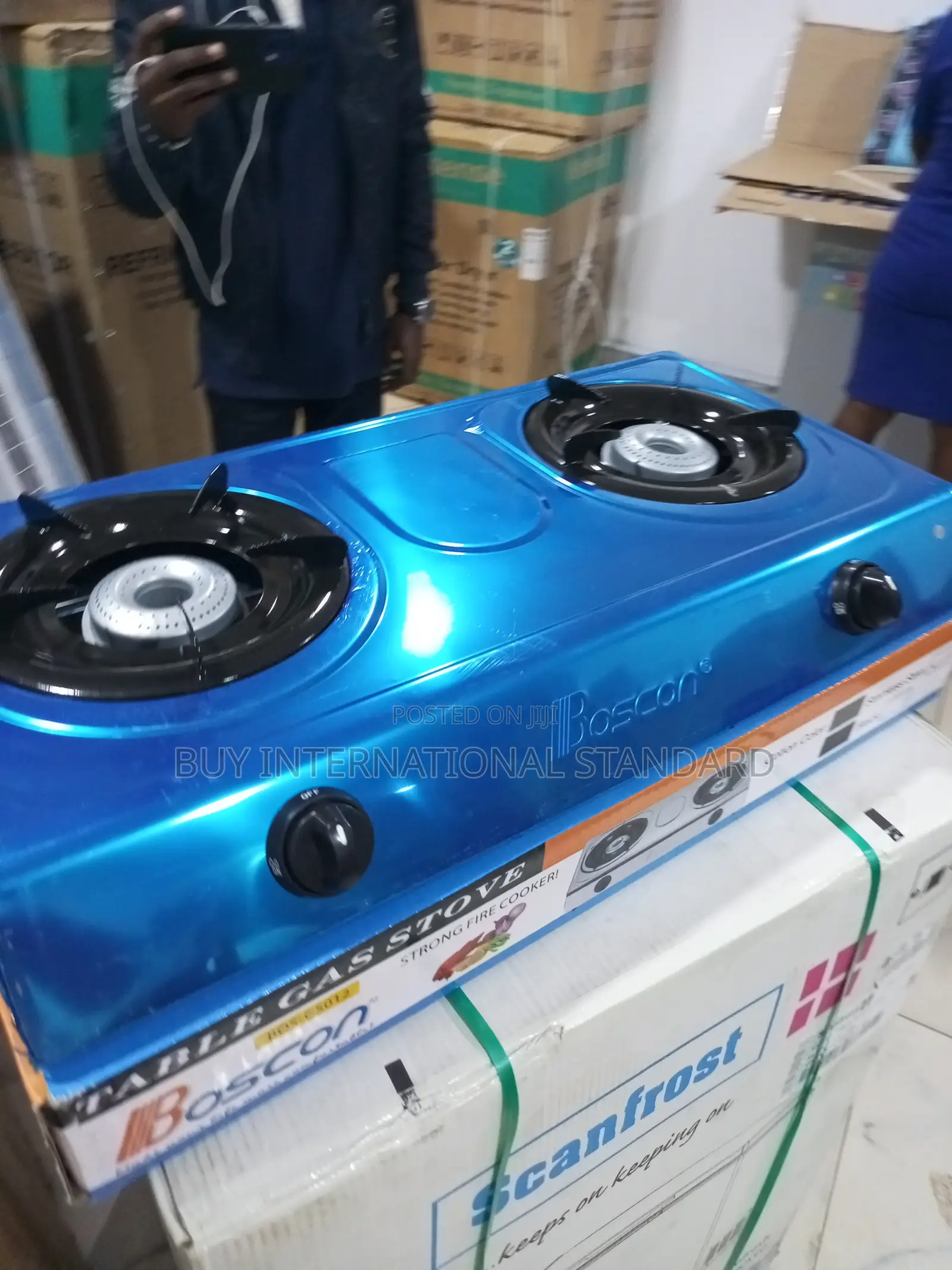 BOSCON 2 Burner Stainless Household Gas Cooker