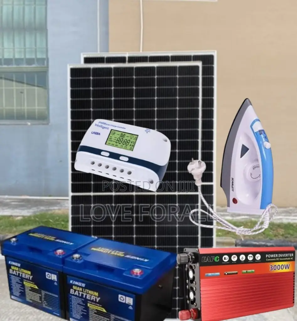 24v 3,000watts 120AH Lithium Solar Generator