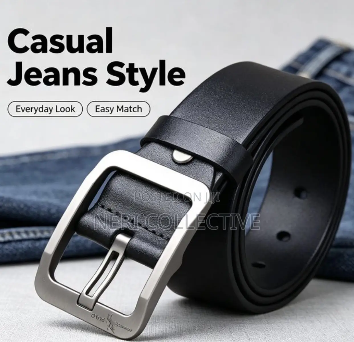 Mens Pu Leather Belt