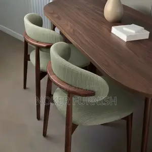 Wooden Dining Table With 6 Chairs