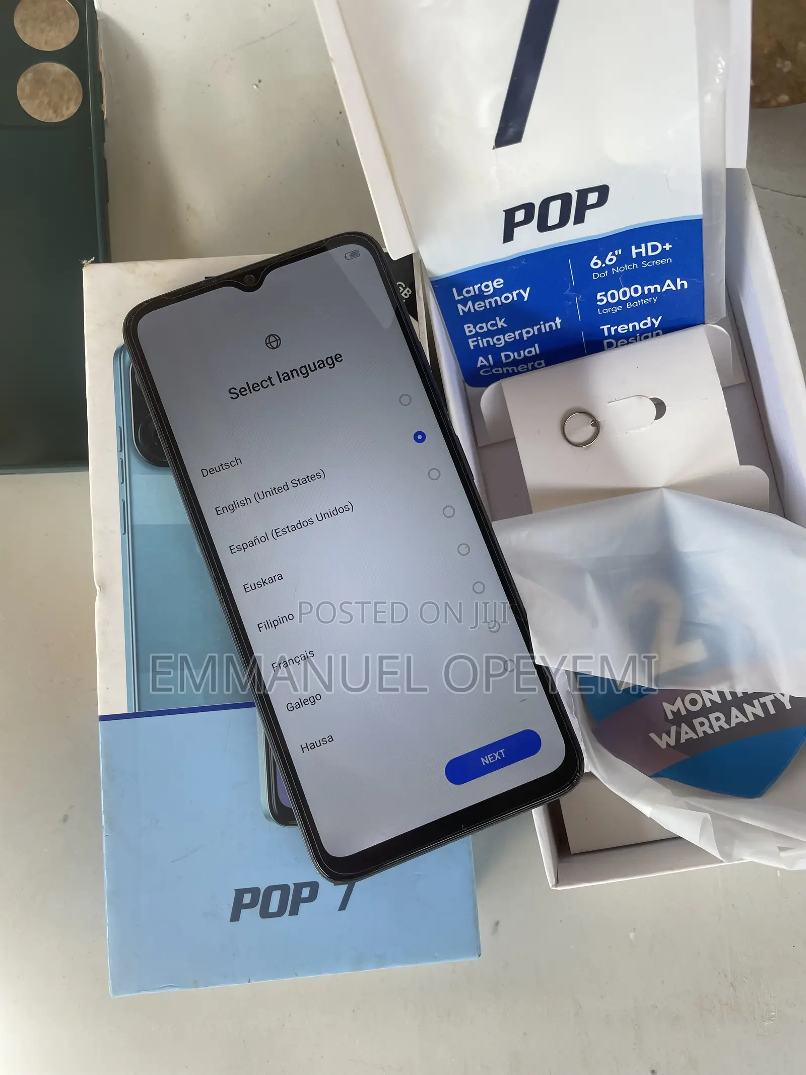 Tecno Pop 7 64 GB Blue