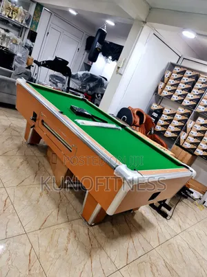 8ft Foreign British Marble Snooker Board With Coin