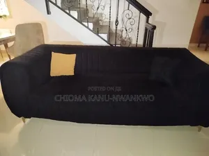 A 3 Seater Black Sofa