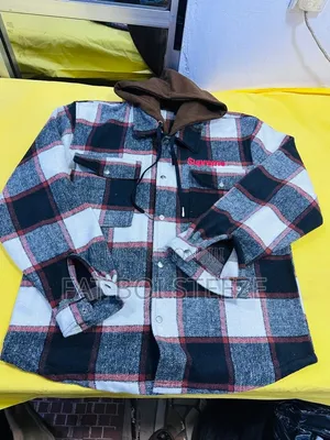 Hooded Lumber Jack Patterned Jacket