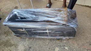 TV Console Black/Tampered Glass