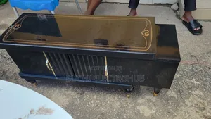 TV Console Black/Tampered Glass