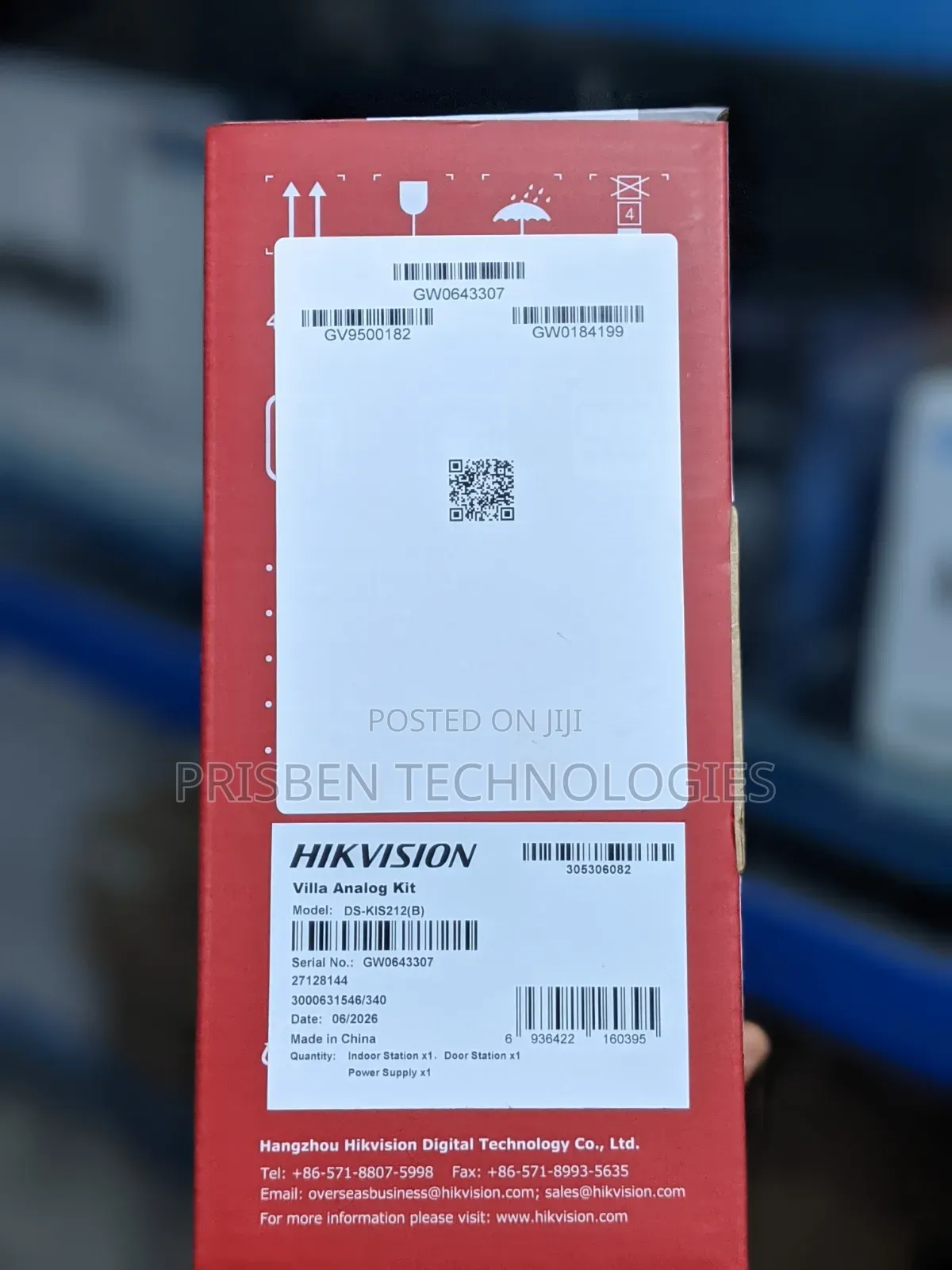 Hikvision 4-Wire HD TVI Video Intercom Kit