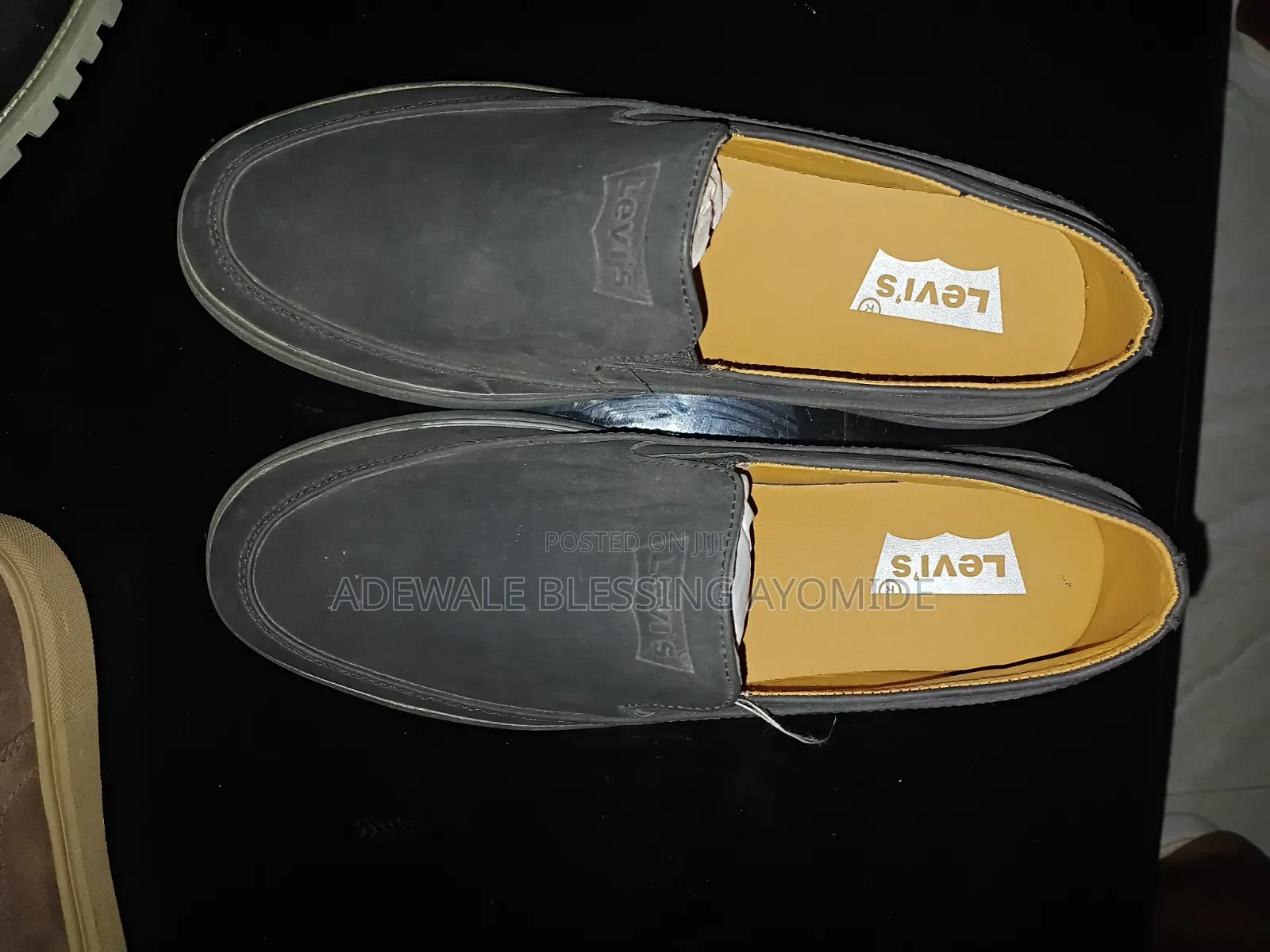Levi’s Black Slip-on Loafer/Formal Shoe