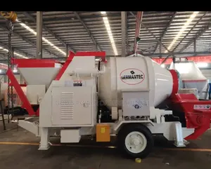 Trailer-Mounted Concrete Mixer Pump