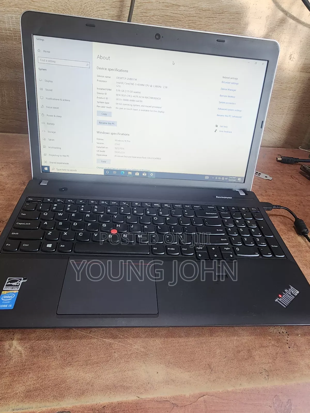 Laptop Lenovo ThinkPad Edge E540 8GB Intel Core i5 SSD 128GB