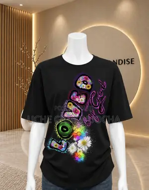 Bloom in Color – Floral Graffiti T-Shirt