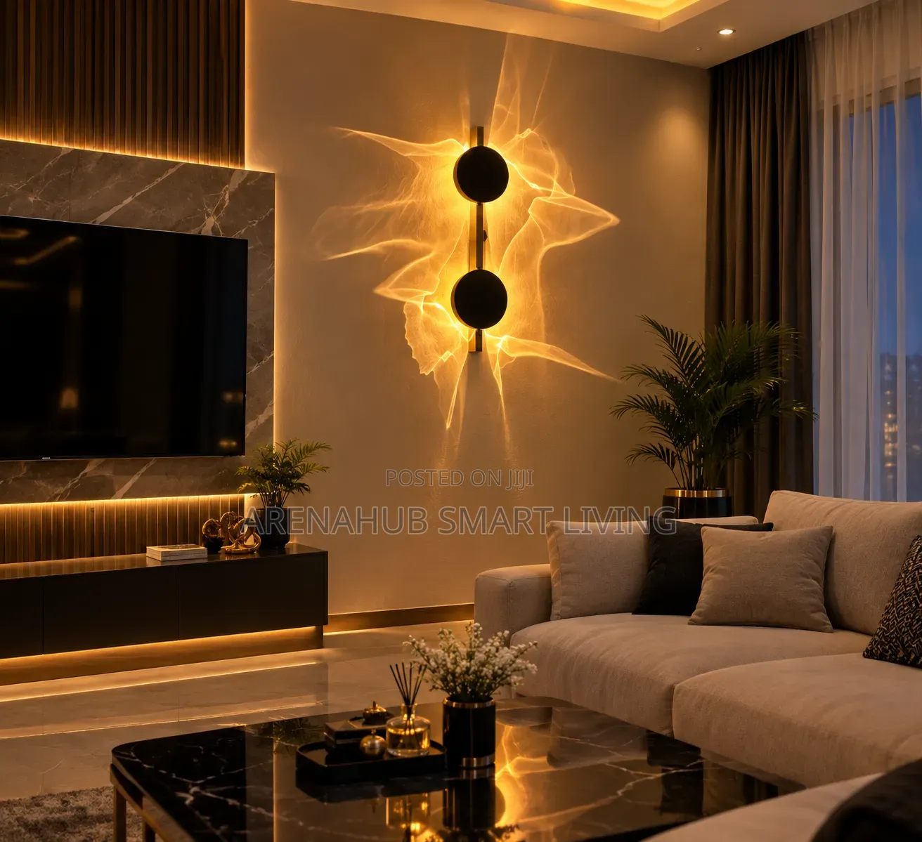 Modern LED Wall Light Rotatable Corrugated Wall Lamp