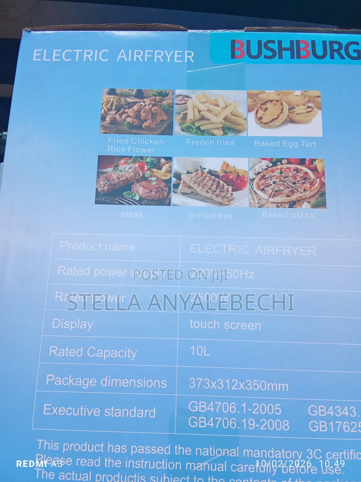 Quality Extra Large Deep Air Fryer ( 12L)