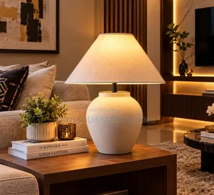 Japanese-Style Wabi-Sabi Pottery Handmade Ceramic Table Lamp