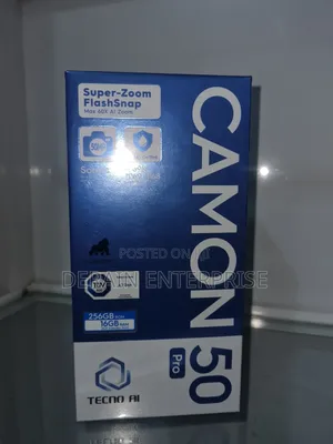 New Tecno Camon 50 256 GB Black