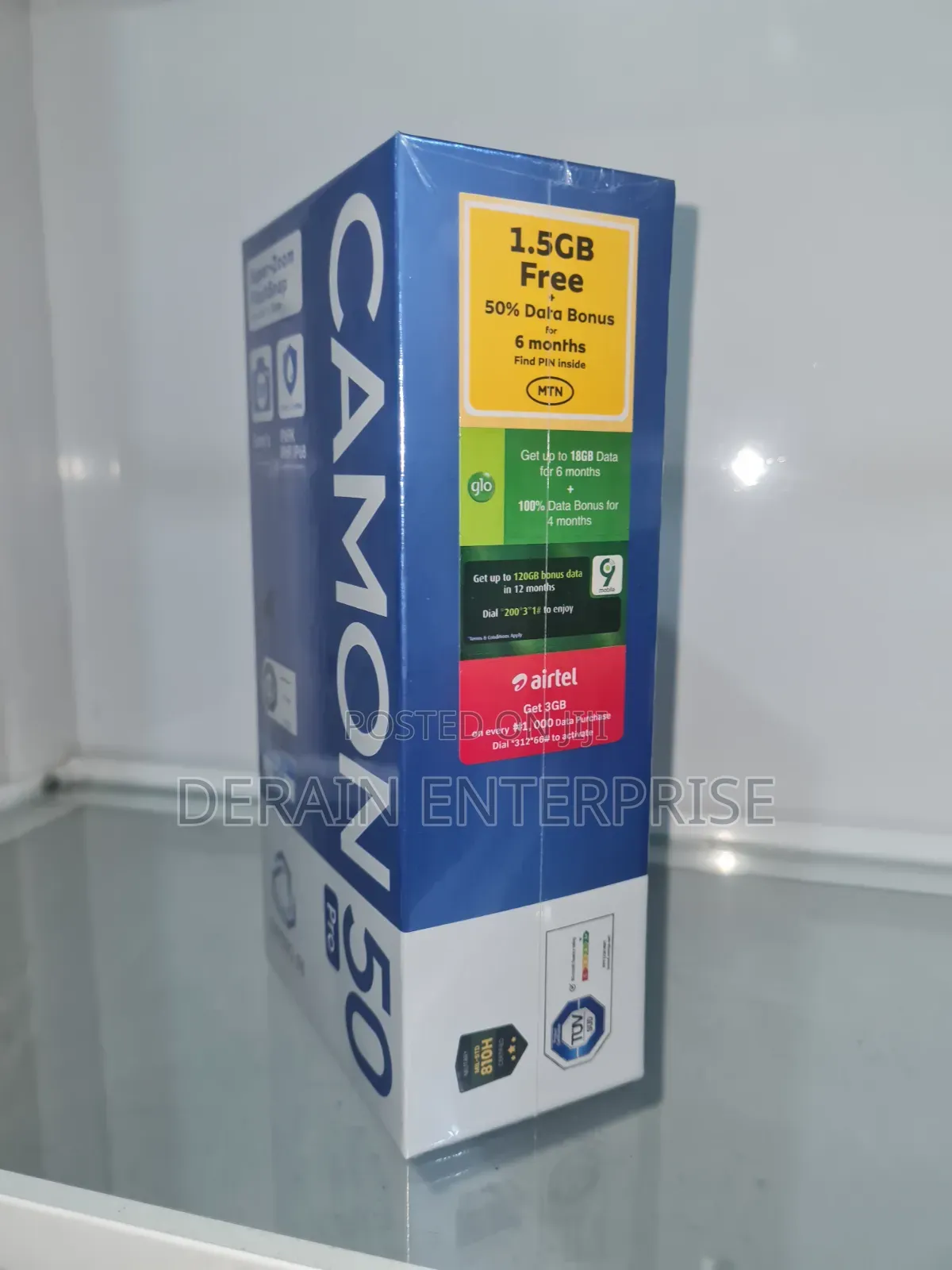 New Tecno Camon 50 256 GB Black