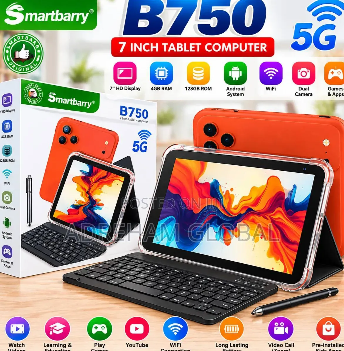 New Tablet 128 GB Black