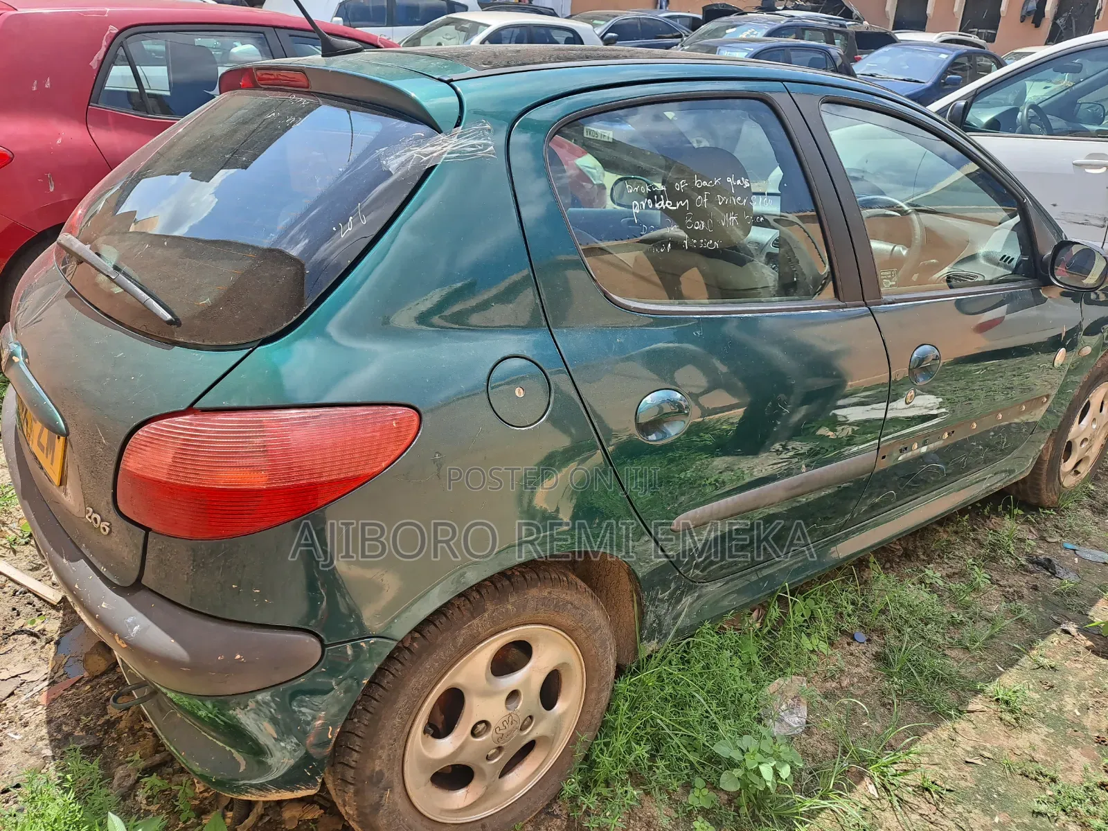 Peugeot 206 CC 2004 Green