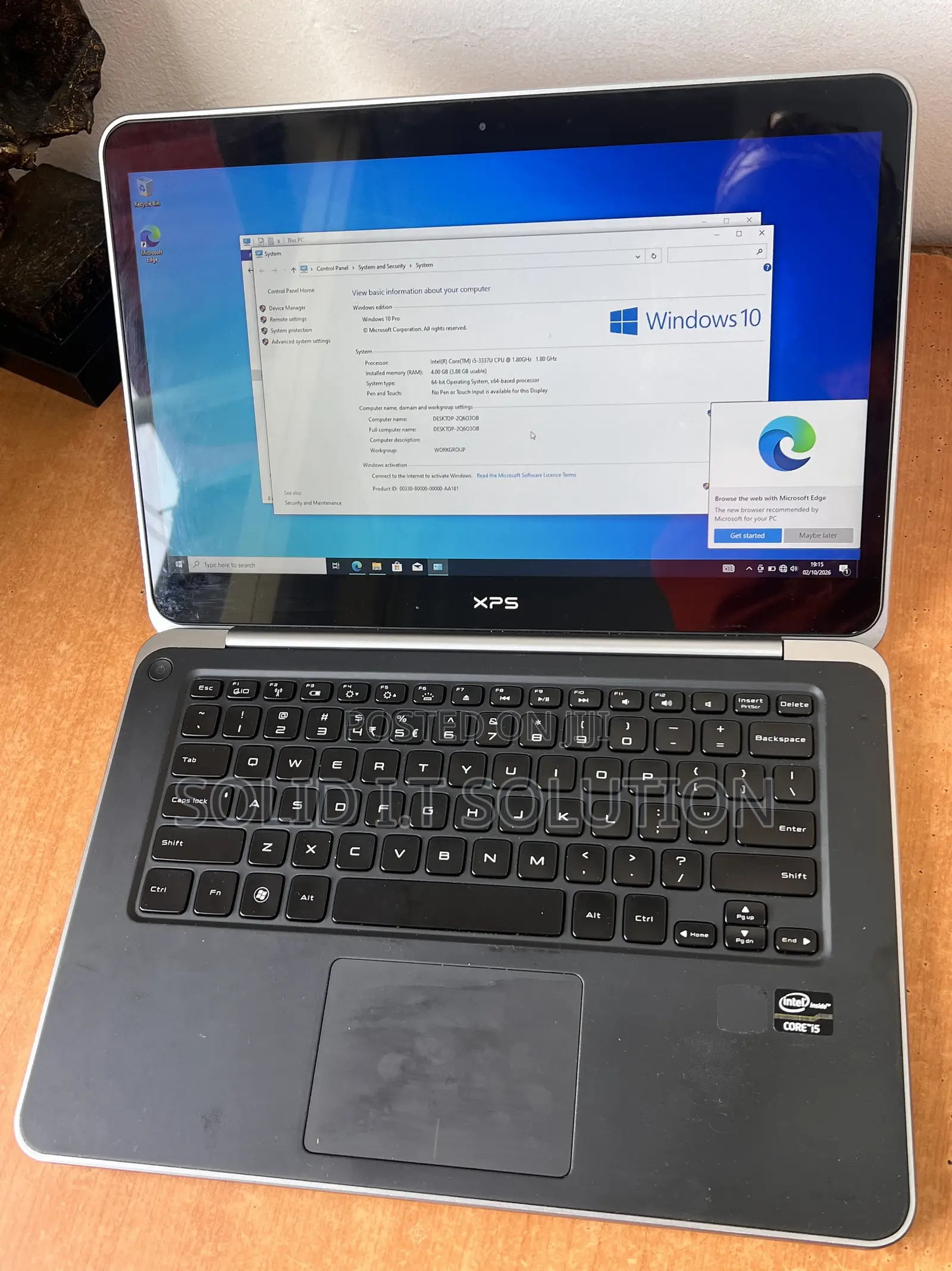 Laptop Dell 8GB Intel Core i5 HDD 320GB