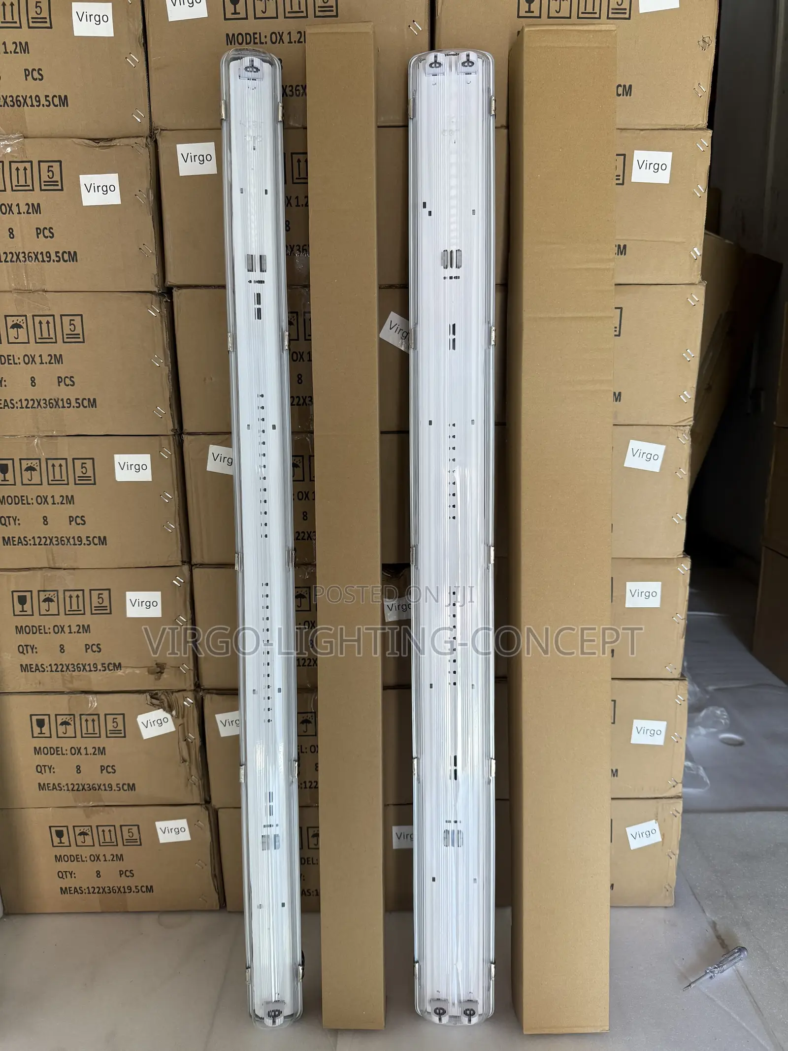 2x36w Led Waterproof Flourescent Fitting IP65