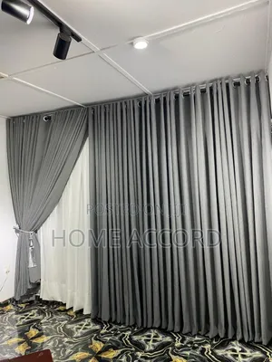 Gray Eyelet/ Rings Turkish Curtains