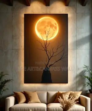 A Wall Moon  Canvass Art Frame