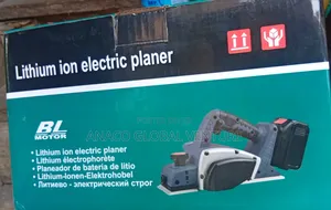 A Cordless Lithium-Ion Electric Wood Planer With a Brushless