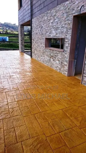 Nice View Stamped Concrete Floor ABUJA APO.
