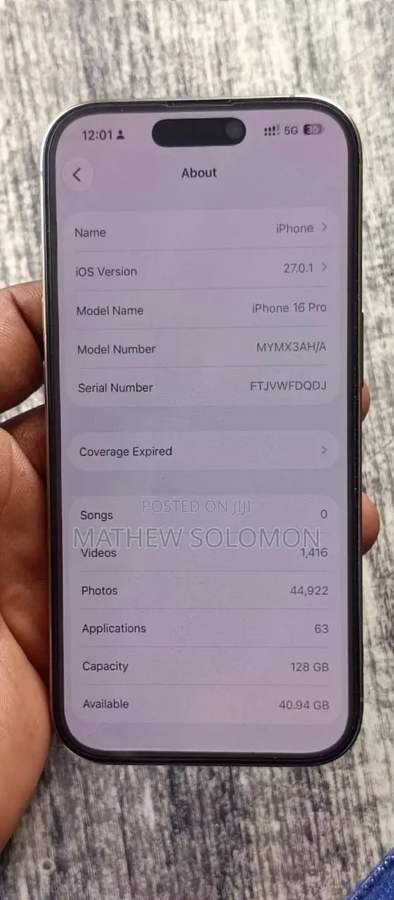 Apple iPhone 16 Pro 128 GB Gold