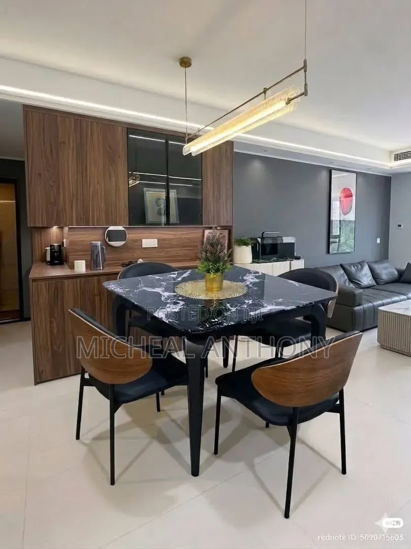 New Design Dining Table Four Seaters With Marble Top
