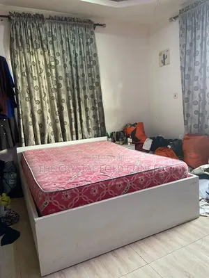 Neatly Used Curtains 4sets 2 Piece Per Window and Rails