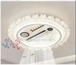 Premium Bluetooth Fan Led Light With Music | Remote Control