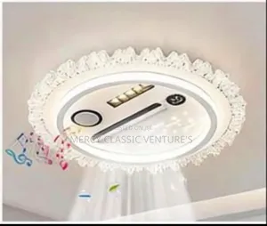 Premium Bluetooth Fan Led Light With Music | Remote Control