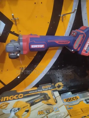 Emtop 20V Cordless Brushless Angle Grinder
