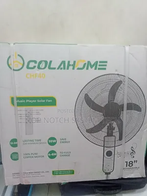 COLAHO CHF40 10W Rechargeable Solar Fan With Music Player