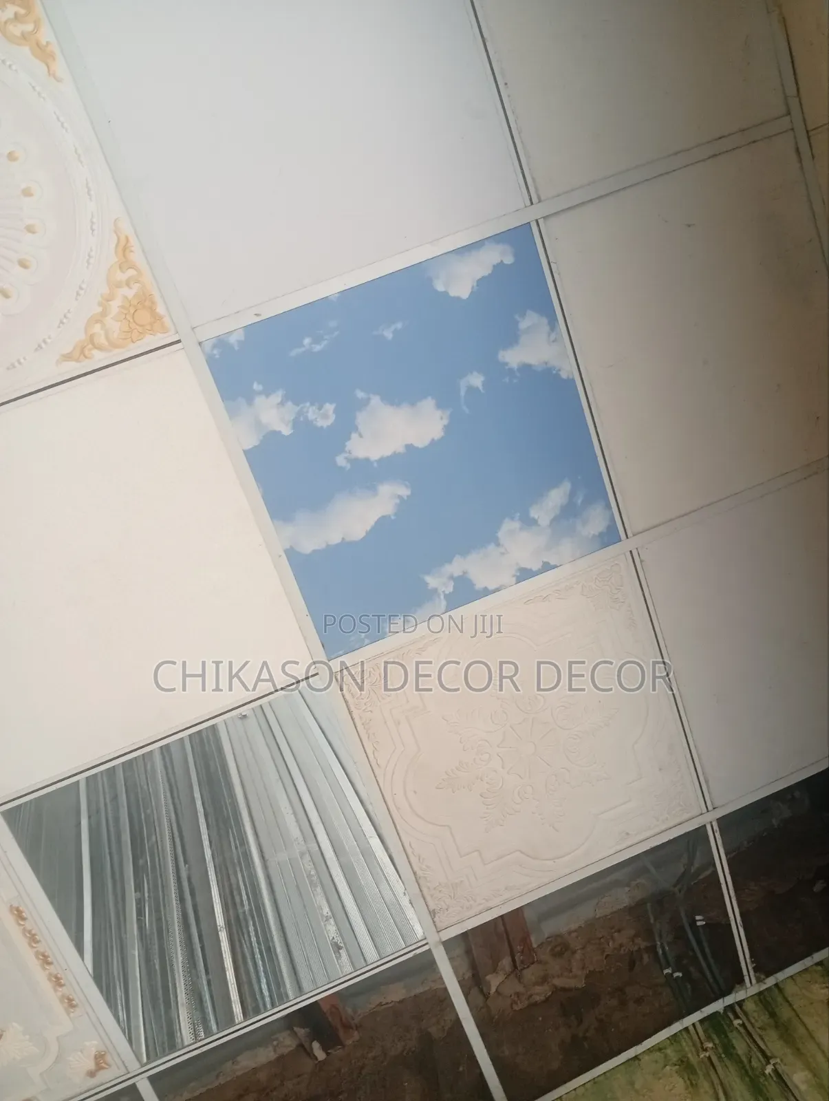 Sky Blue Suspended Ceiling