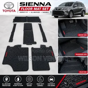 Original Toyota Sienna Custom Floor Mat Rubber