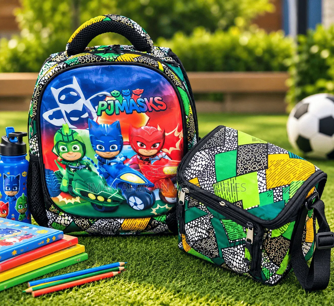 Ankara Backpack and Lunch Bag