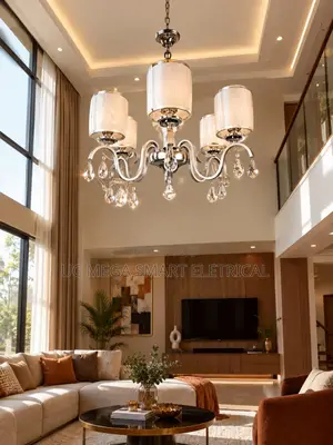 Chrome Modern Chandelier Lights for Living Room Bedroom Led Lighting