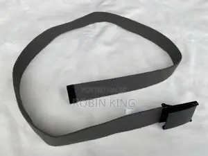 Generic Gray Unisex Narrow Webbed Belt Size Medium M