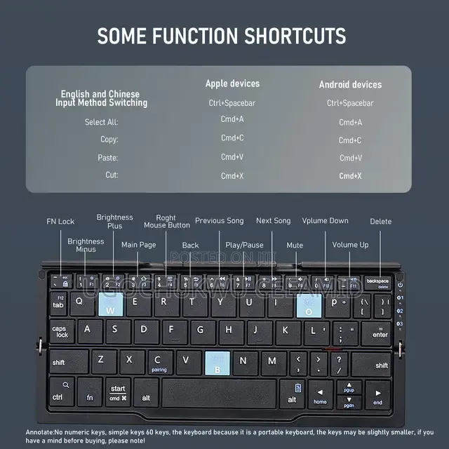 B.O.W Bluetooth Foldable Keyboard