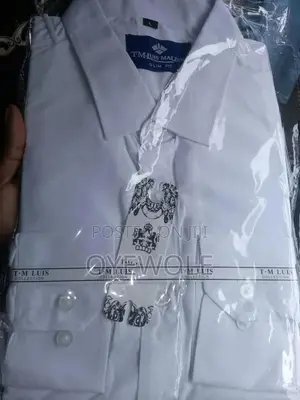 White Corporate Shirt + FREE Tie - M, L, XL