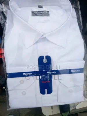 White Corporate Shirt + FREE Tie - M, L, XL - Delivery to Ilesa
