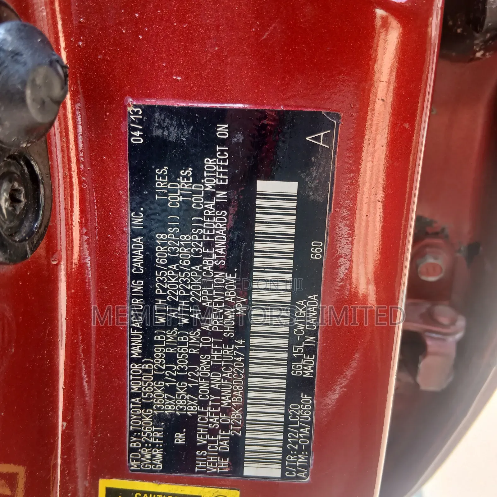 Lexus RX 2013 Red