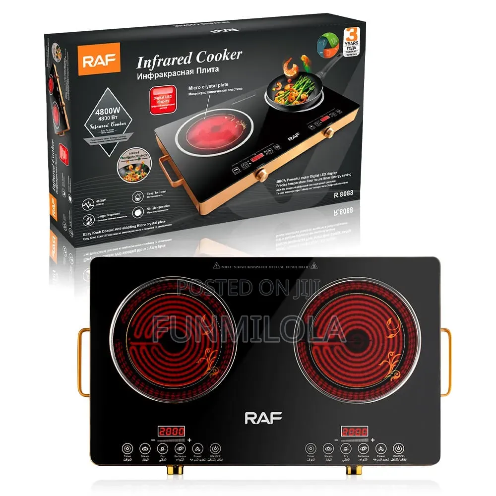 Double Face Raf Infrared Cooker